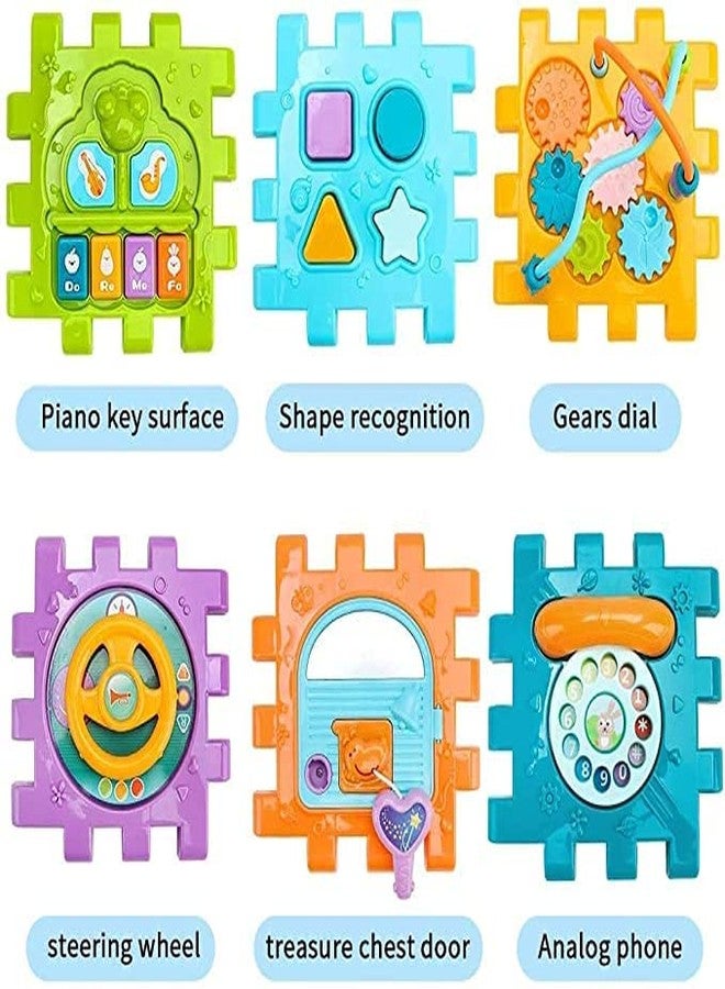 Invite Enterprise 6 in 1 Baby Activity Cube, Early Educational Musical Activity Toys, Multipurpose Play Centre for Toddlers and Kids, Skill Improvement Educational Game Toys Baby Toys Age 12 Months - Image 2